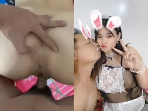 Người chồng đi làm xa, vợ yêu ở nhà mây mưa với trai